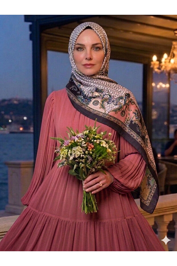 Ethnic Navy Blue Ribbed Soft Shawl with Pink Details