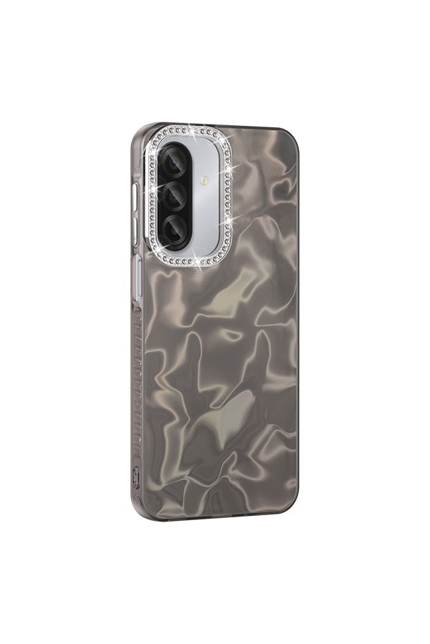 Compatible Case Esila Cover for Galaxy A17 Case with Airbag and Shiny Stone Detail Design
