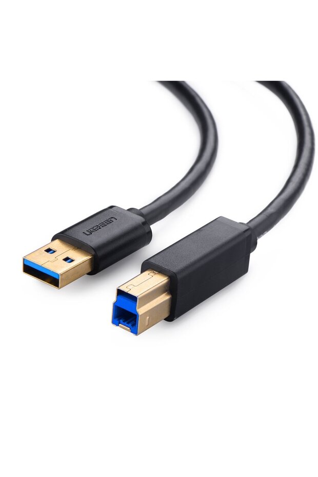 10372 2m USB a USB B Plug Black to USB a USB B 3.0 (3.1 Gen 1), Black