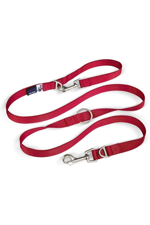 Adjustable Leash Nylon Red m