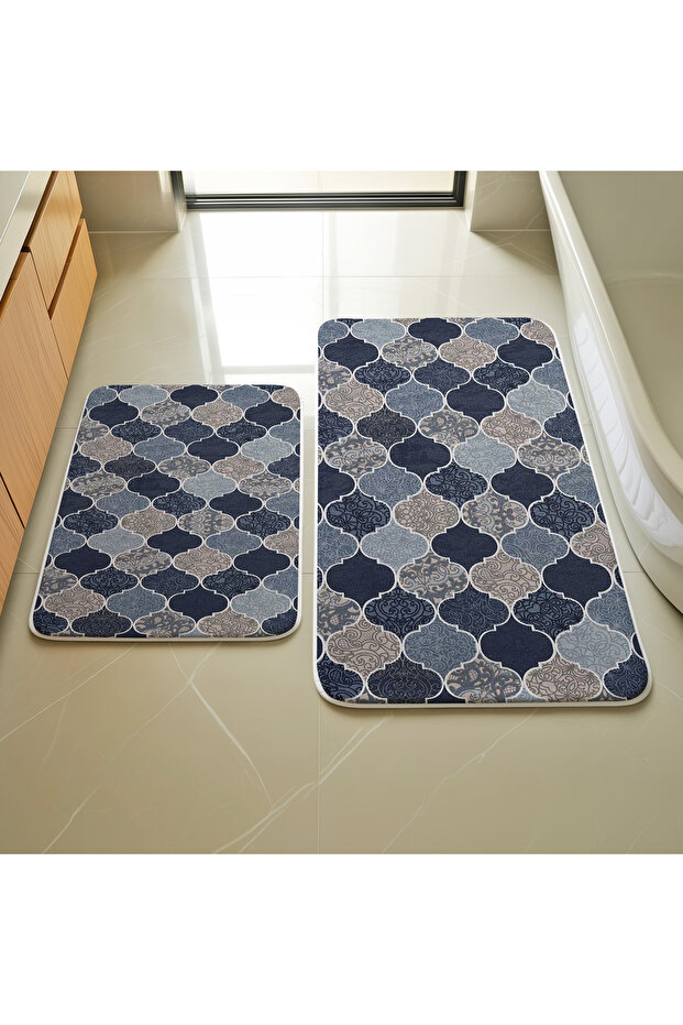 Geometric Patterned 2-Piece Mat Set M208