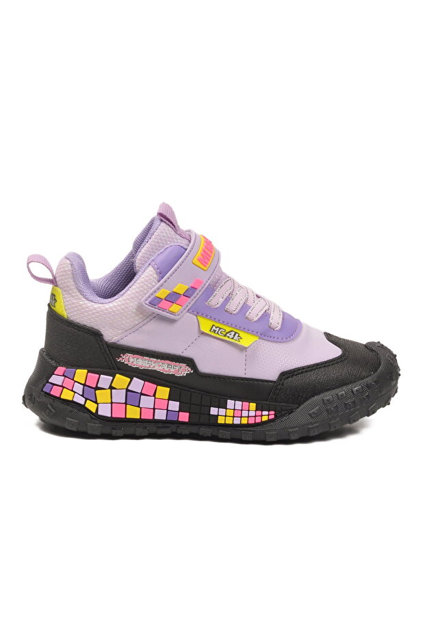 Black Lilac Girl's Sneakers