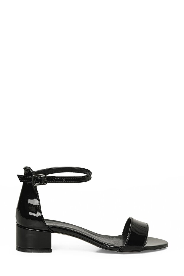25S-277 Black Women's Heeled Sandals