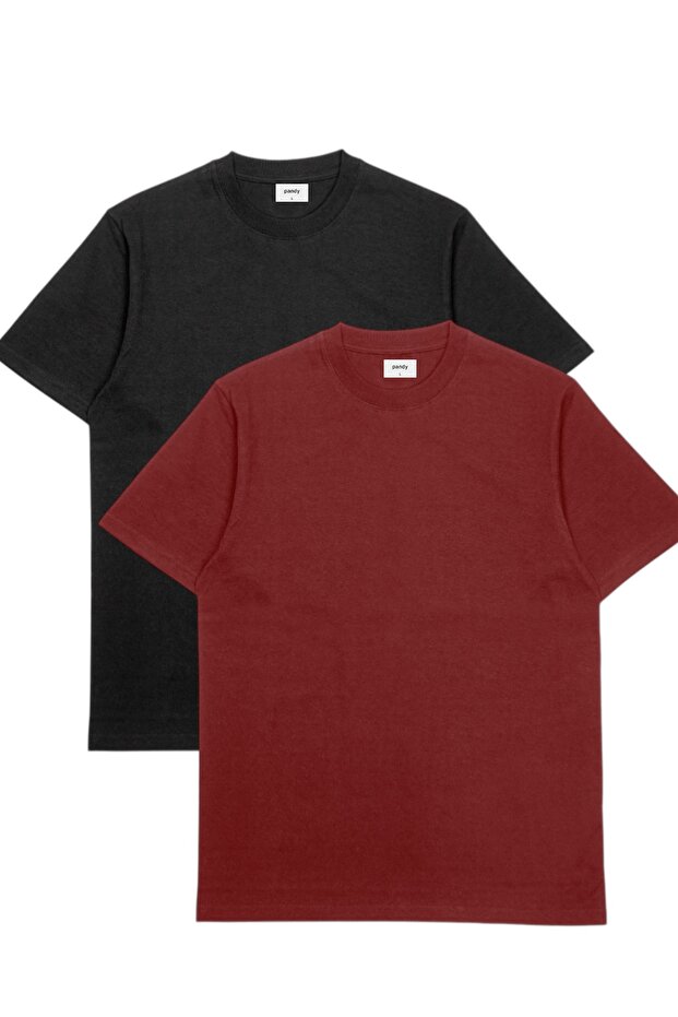 Σετ 2 μπλουζών Oversize Basic με λαιμόκοψη ποδηλάτου - 1