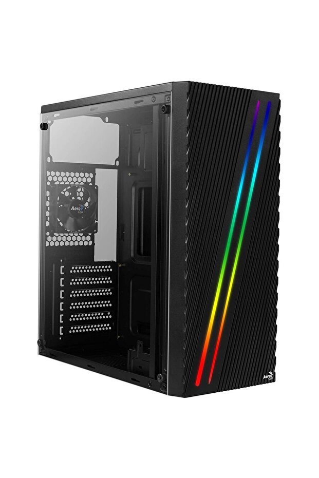 Streak, tower case (black, window kit) - 1