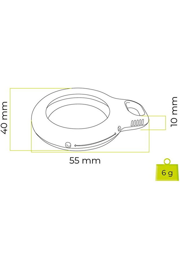 Husa Airtag Loop Case Holder A1, albă - 2