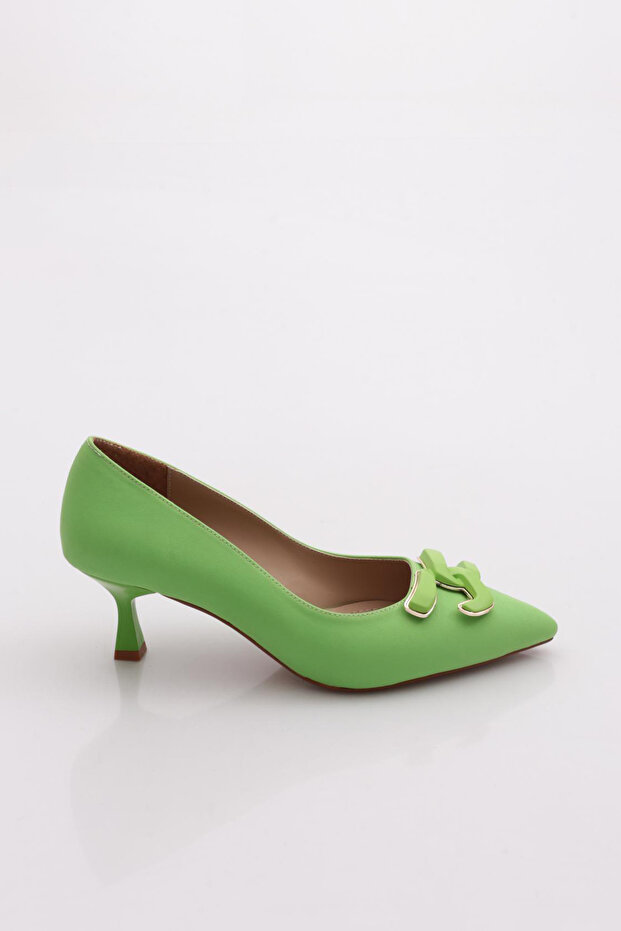 K4330 Women's Pointed Toe Accessory Heeled Shoes