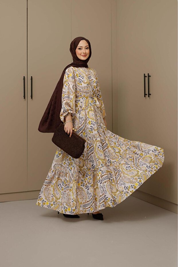 Rochie lungă cu model - 2