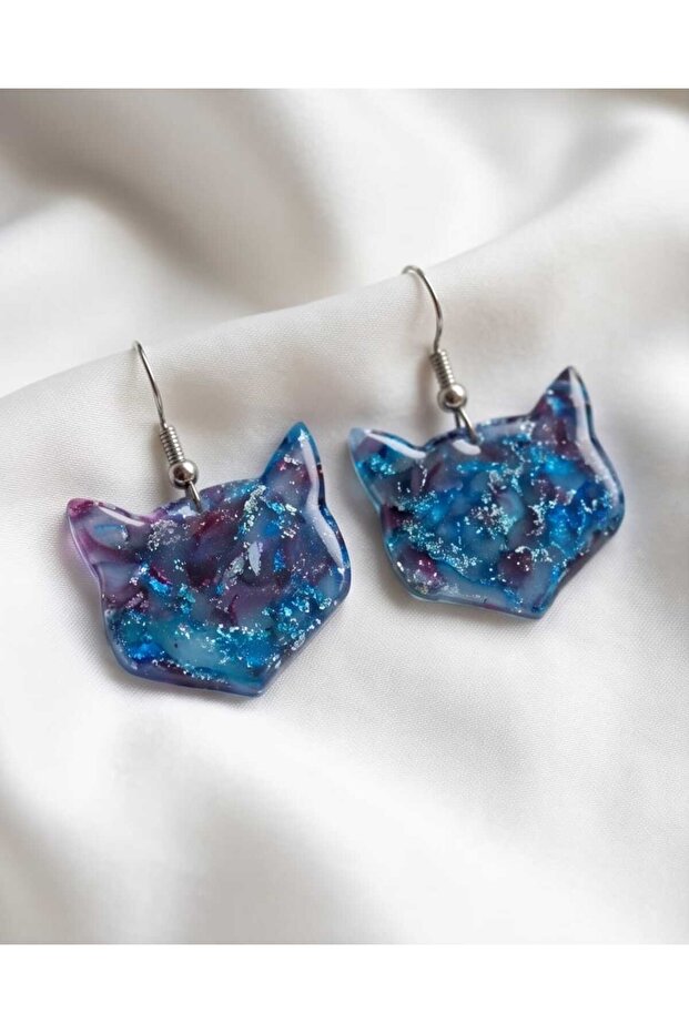 Venus Cat Polymer Clay & Epoxy Handmade Earrings (Apparatus Stainless Steel)