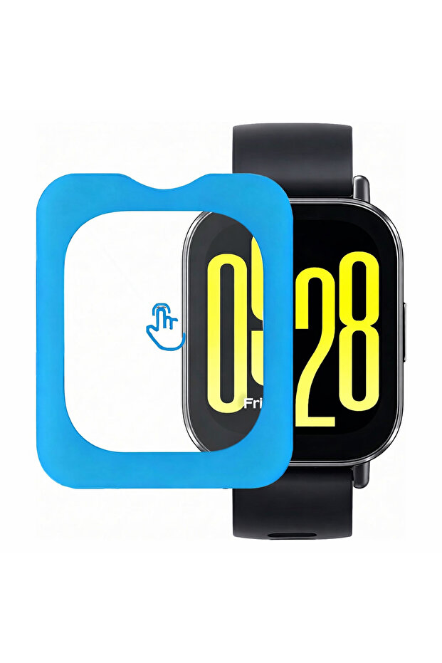 واقي شاشة زجاجي لساعة Redmi Watch 4 مع أداة تثبيت سهلة الاستخدام