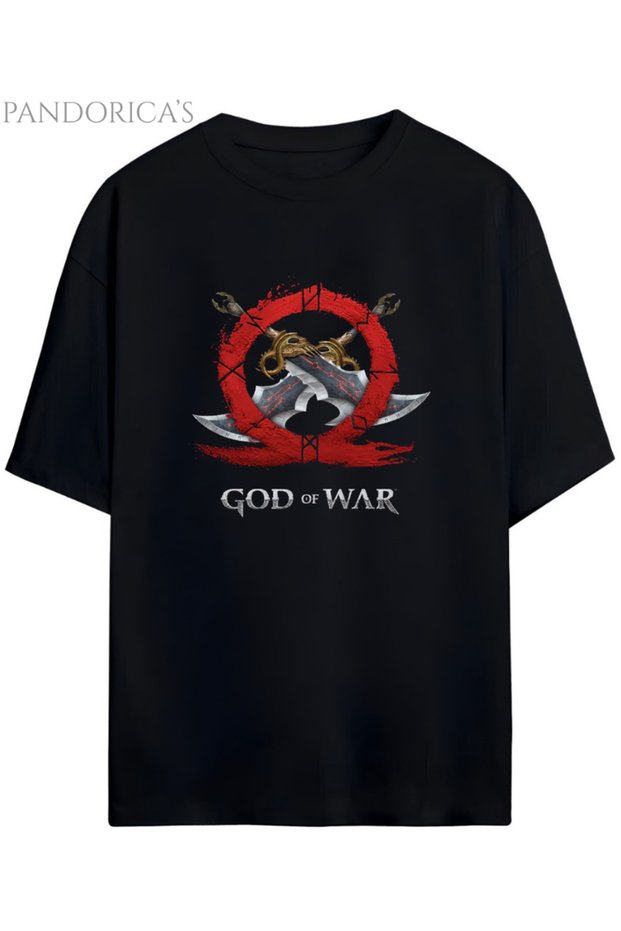 God of War Design Series Blades of Chaos Printed Unisex Gamer T-Shirt