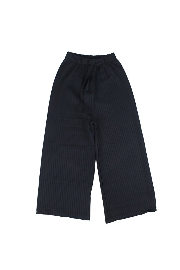 Girl's Laci Corded Fabric Wide-Leg Leggings Pants