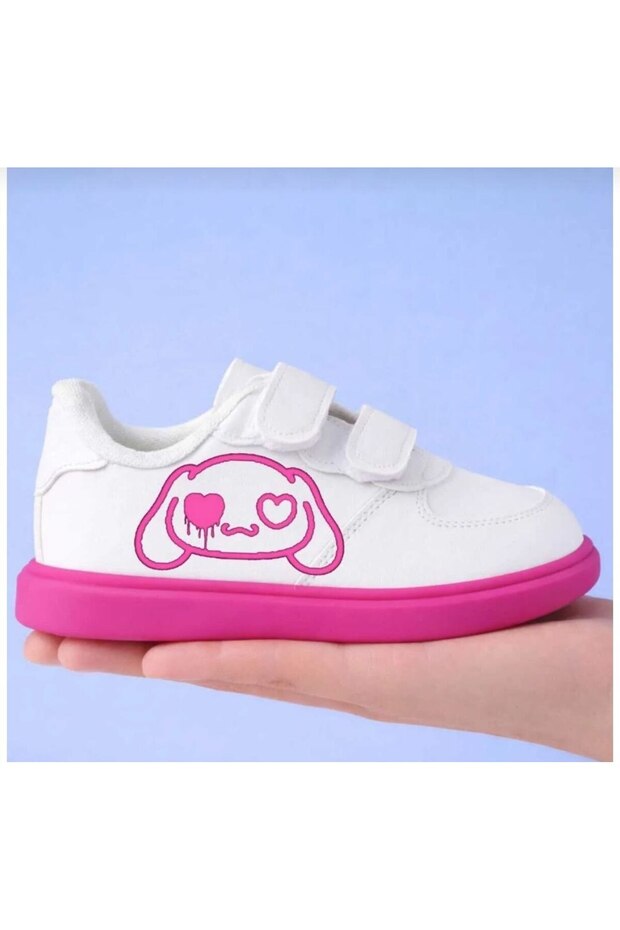 Printed Children's Sports Shoes with Band Sneaker