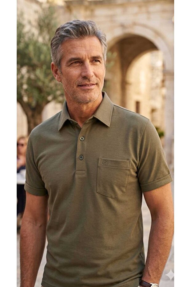 Shirt Collar Li Pocketed 1, Quality Combed Cotton Classic Men's T-Shirt
