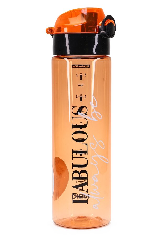 Water Bottle Tritan Wide Mouth Water Bottle Fabulous Sports Bottle Water Bottle Bpa-Free 630 ml Orange 0102