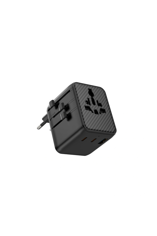 Wi-UA011 Warrior 25W GaN Universal Adapter - Black