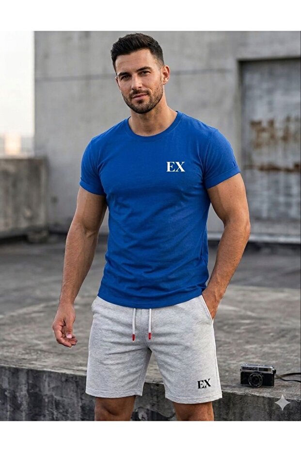T-Shirt Shorts Ex Printed Women's / Men's Unisex