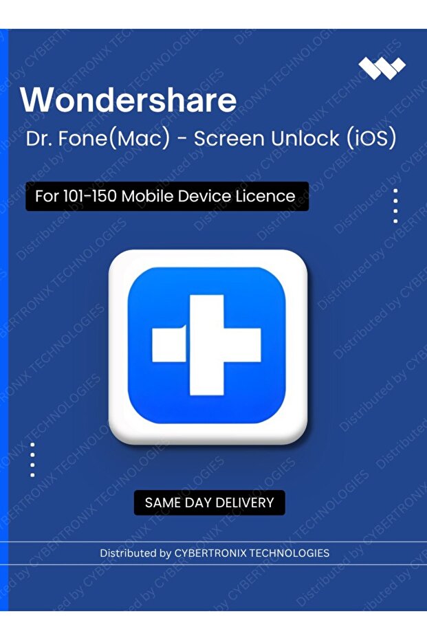 Dr.Fone (Mac) -Screen Unlock (iOS) | 101-150 Mobile Device | Digital License | Same Day Delivery