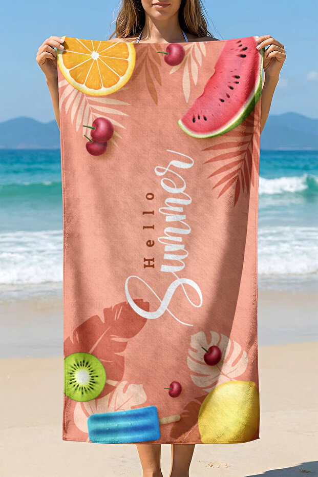 Unisex 75X150Cm Summer Patterned Beach Towel - Bath Towel - Sea Towel Plj-23