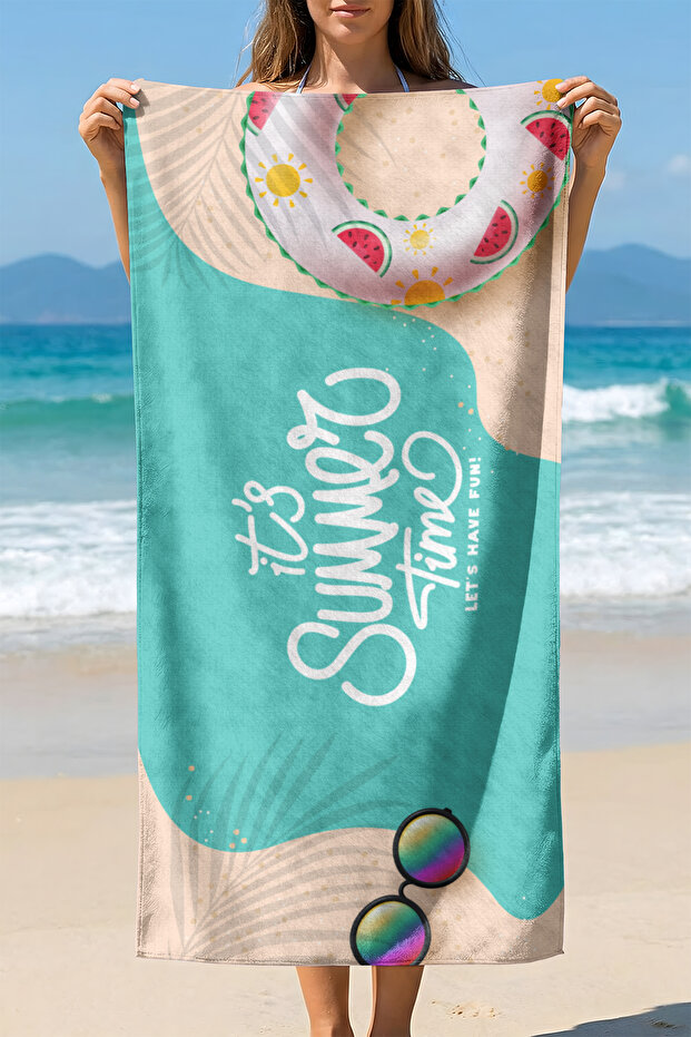 Unisex 75X150Cm Summer Patterned Beach Towel - Bath Towel - Sea Towel Plj-15