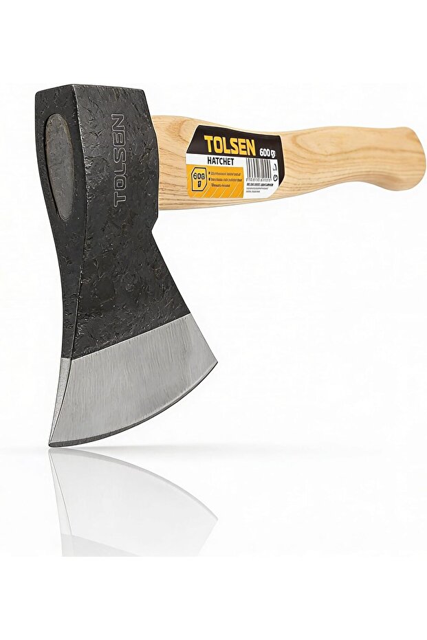 Axe 1250g with Drop Forged Steel Blade and Wooden Handle