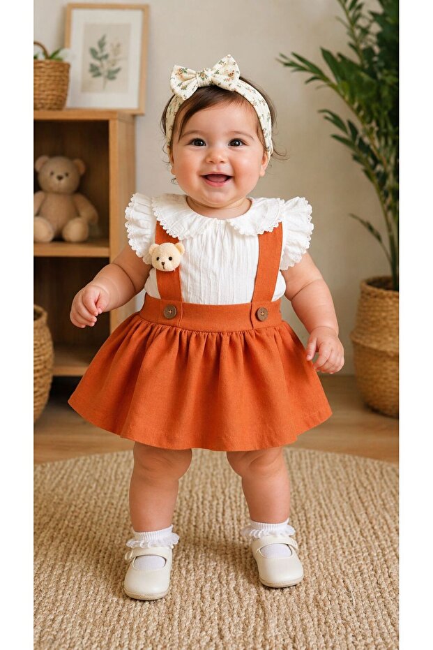 Galeri Çocuk Kız Bebek Elbise 3401