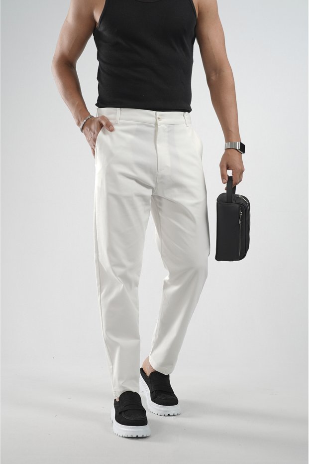 Trend Biz Lycra Fabric Boyfriend Fit Men's Trousers
