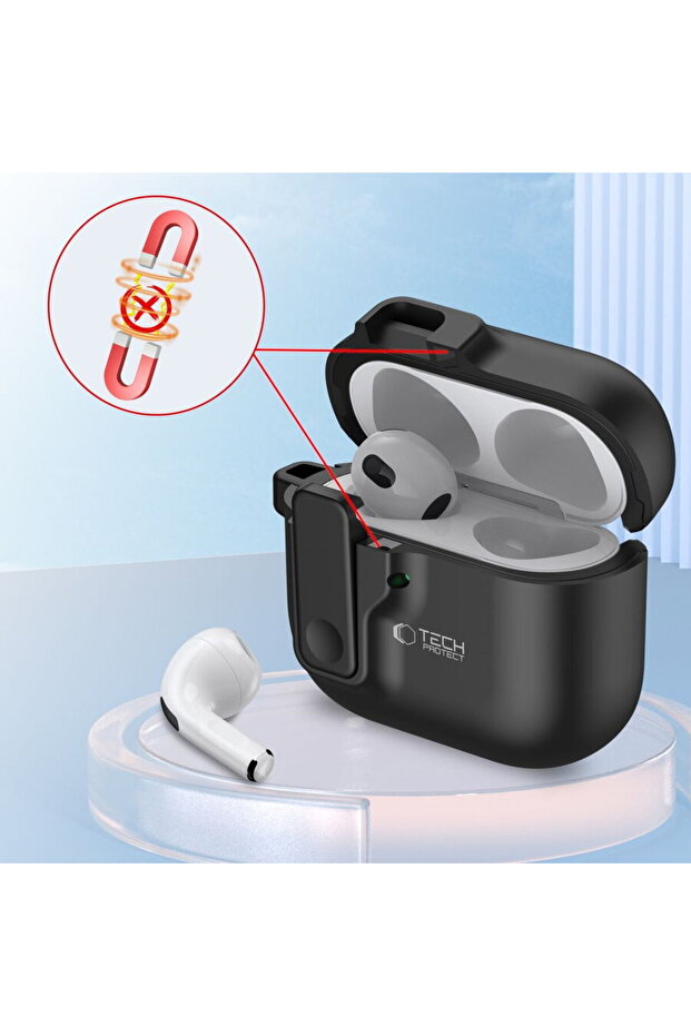SLIM HOOK APPLE AIRPODS 4 BLACK - 4