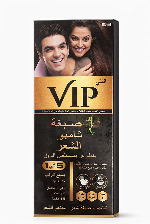 شامبو صبغة الشعر باللون البني