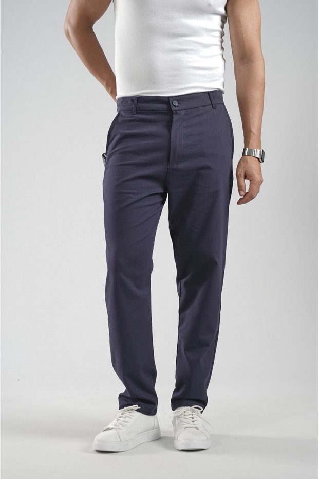 Trend Biz Lycra Fabric Boyfriend Fit Men's Trousers