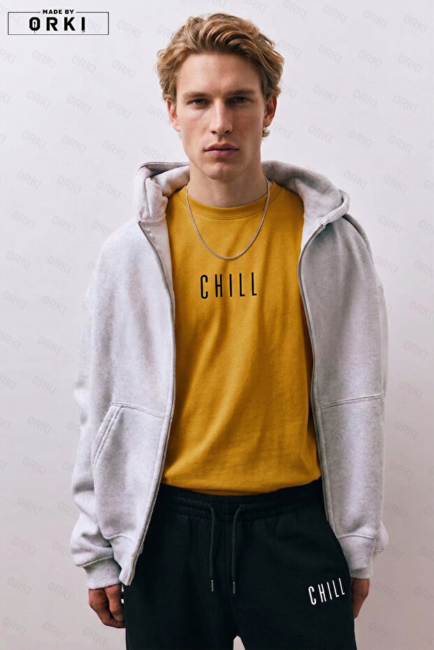 Chill Oversize Tracksuit Set – Premium Printed T-Shirt & Joggers