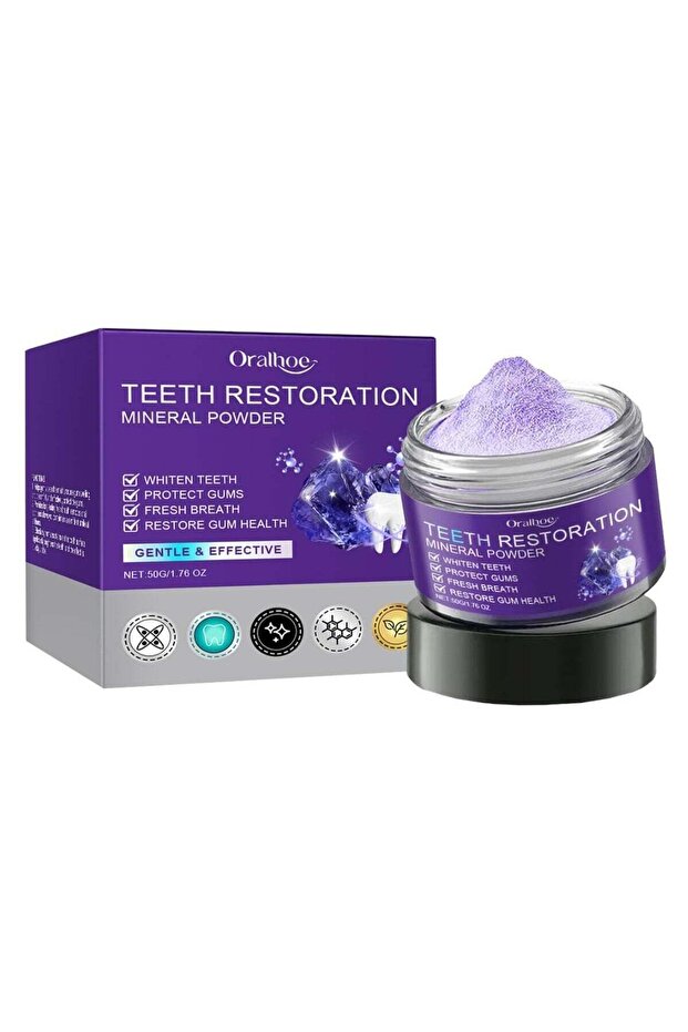 Teeth Restoration Mineral Powder, Teeth Whitening - 50gm