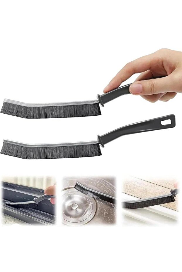 2 Pieces Multi-Purpose Detail Cleaning Brush Bathroom Sink Kitchen Fine Brush