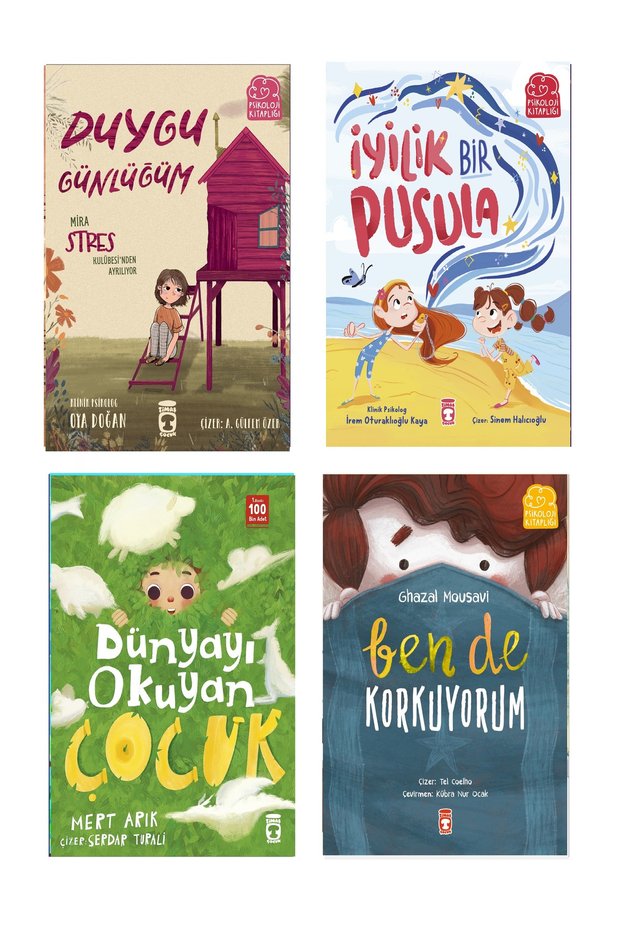 2-3.Sınıf Okuma Seti Dünyayı Okuyan Çocuk Ben De Korkuyorum İyilik Pusula Mira Stres Kulübesinden