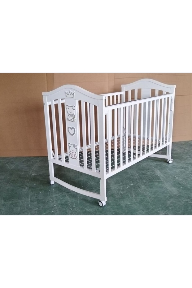 سرير خشب 60X120 بثلاثة ارتفاعات مع هزاز