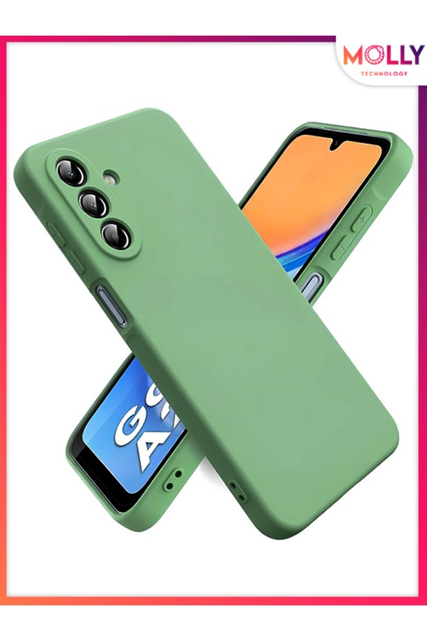Matcha Green Liquid Inside Velvet Matte Silicone Case for Samsung Galaxy A36