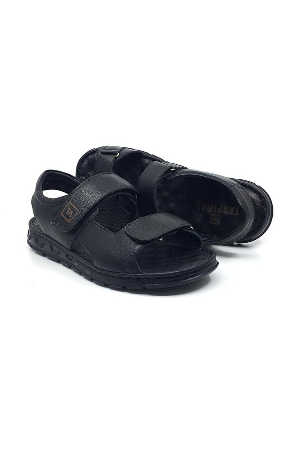 Taşpınar 100% Leather Orthopedic Men's Daily Summer Slippers-Sandals 40-45