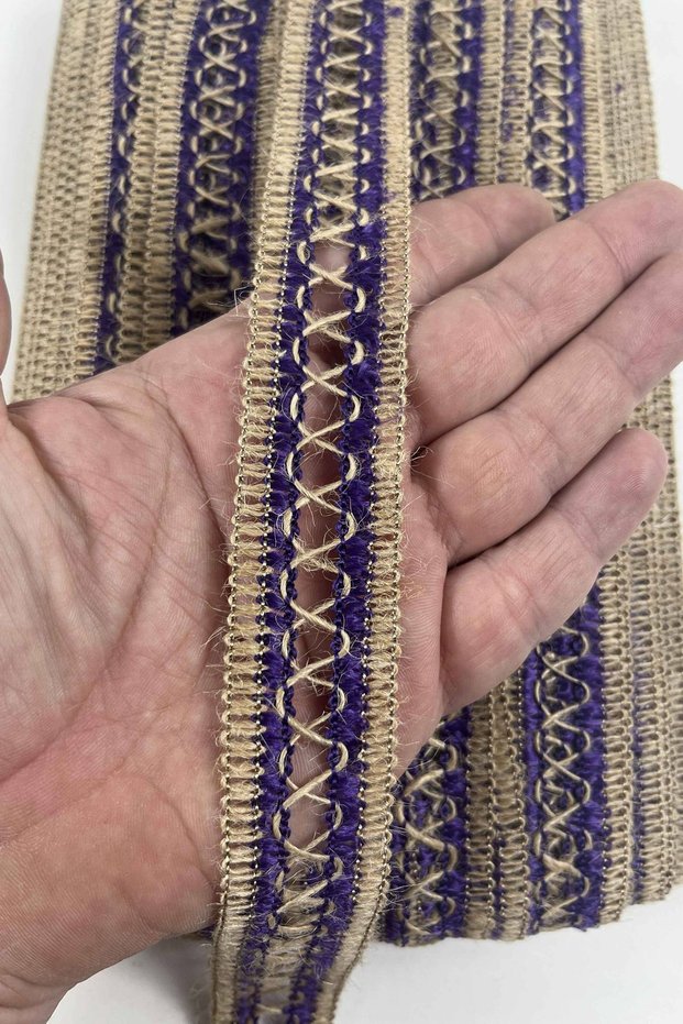 Purple Ise Jute Straw Ribbon Decorative Ribbon 10 Meters Packaging Decoration