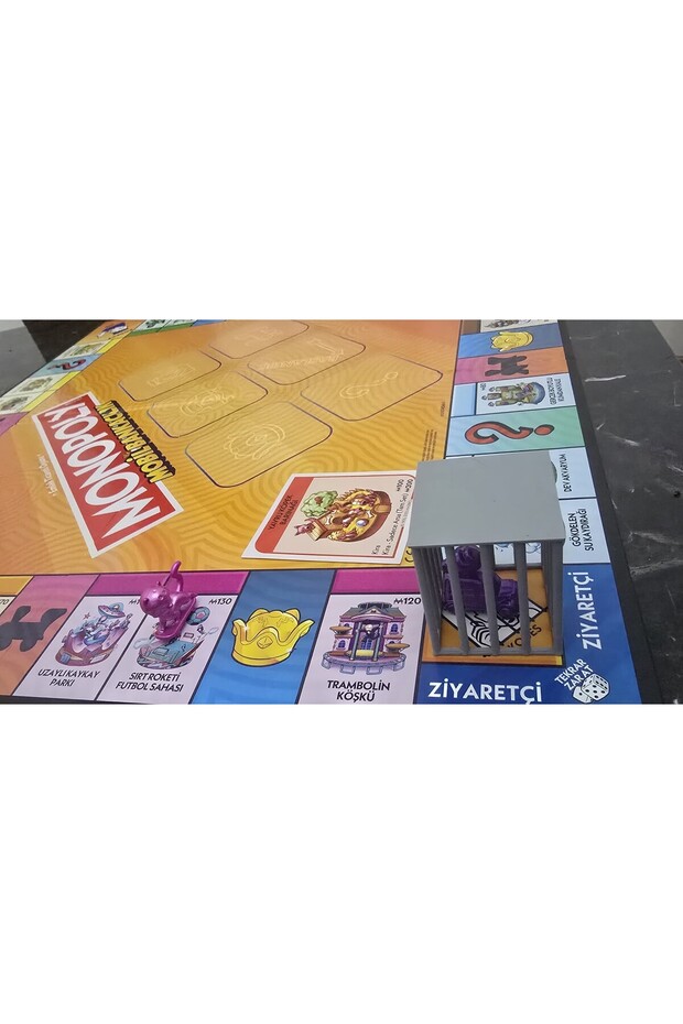 Monopoly Board Game Accessory 3D Printer Production Kode / Jail Gray Plastic
