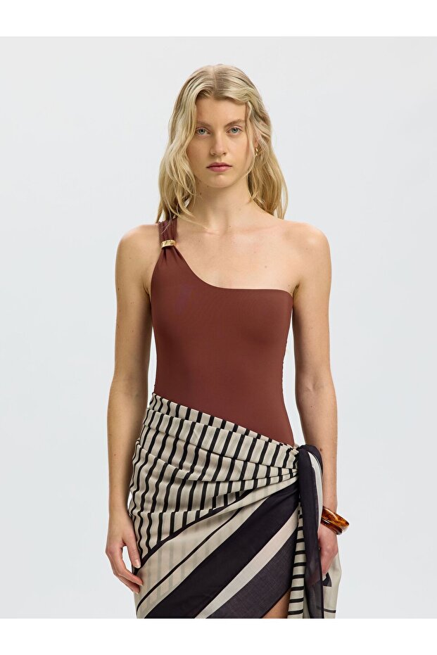 Badeanzug One-Shoulder - 1