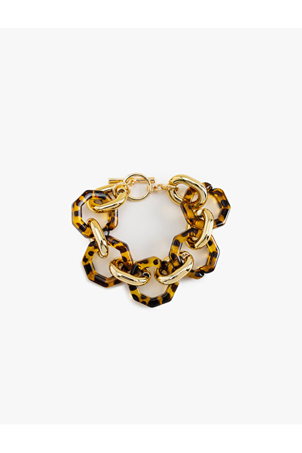 Geometric Leopard Pattern Bracelet