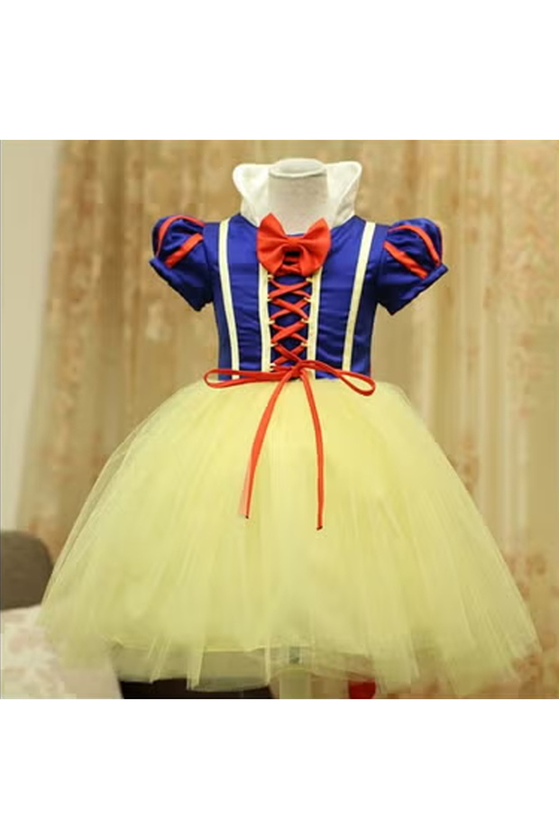 Fairy Tale Princess Breathable Comfort Theme Party Fancy Dress and Hair Clip Cosplay Costume 130 cm