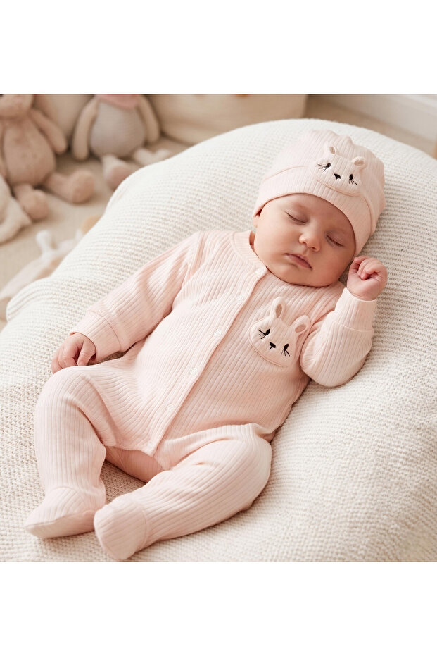 Rabbit Mobilli Hat Baby Romper 3 6 9 Months Uni