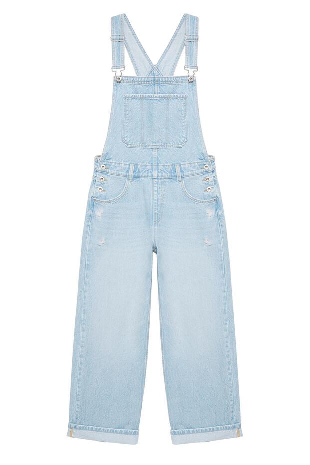Uzun denim tulum - 2