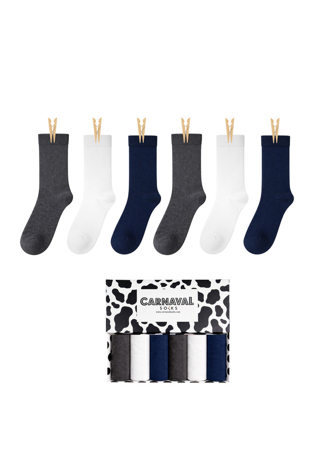 6-Piece Classic Balance Men's Sock Set and Premium Daily Series