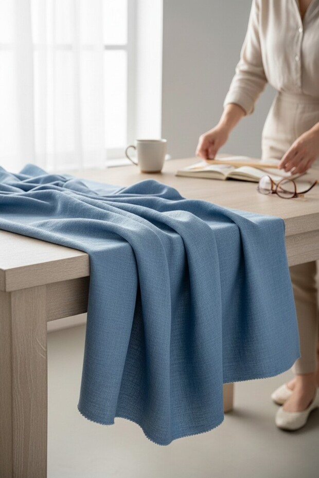 100% Linen Tok Duruşlu Woven Fabric | 1 Meter | Width: 150 cm