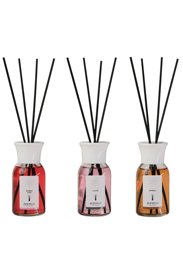 Bubble Gum Reed Diffuser 110ml & Lilium Reed Diffuser 110ml & Sandal Reed Diffuser 110ml