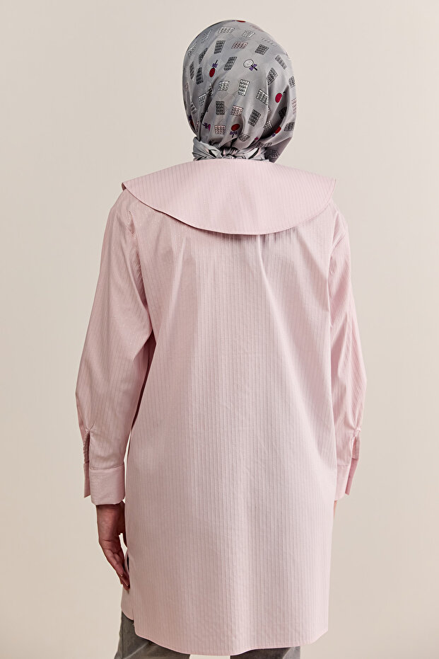 Çiçek Aplikeli Pamuklu Tunik - 6