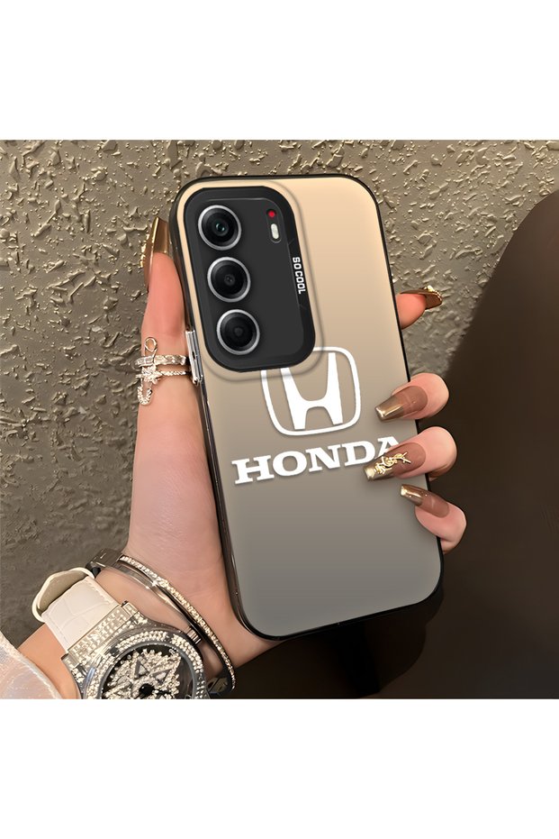 Tecno Camon 40 Pro 5g Cm7 Compatible Silicone Edge Hard Back Anti-Fall Phone Case Honda Patterned