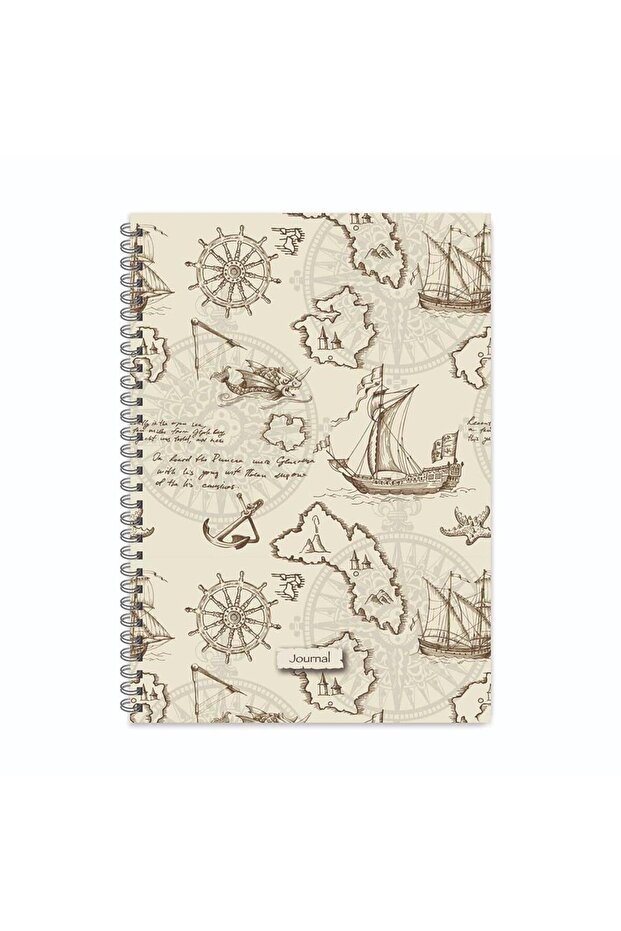 20X28 Spiral Bound Hard Cover Checkered Journal Notebook - No:01